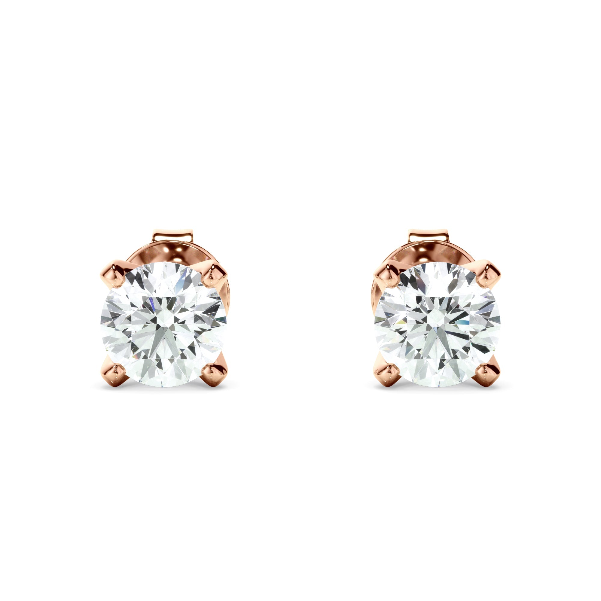 0.50ct Round Brilliant Cut Laboratory-Grown Diamond Stud Earrings
