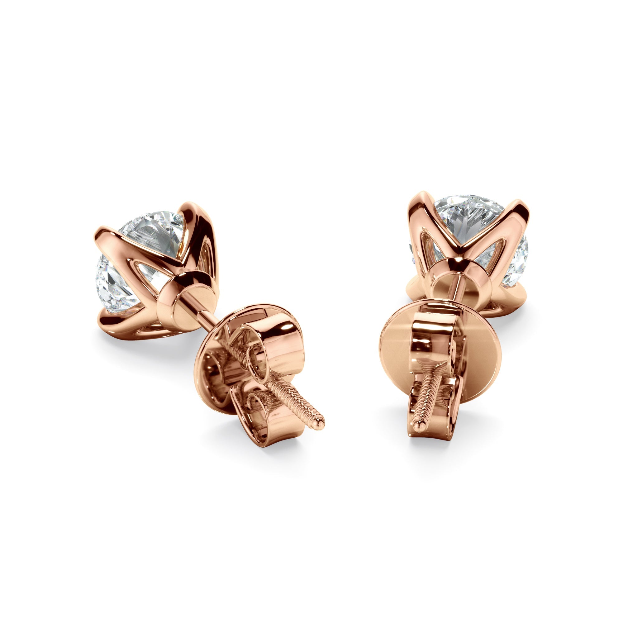 0.50ct Round Brilliant Cut Laboratory-Grown Diamond Stud Earrings