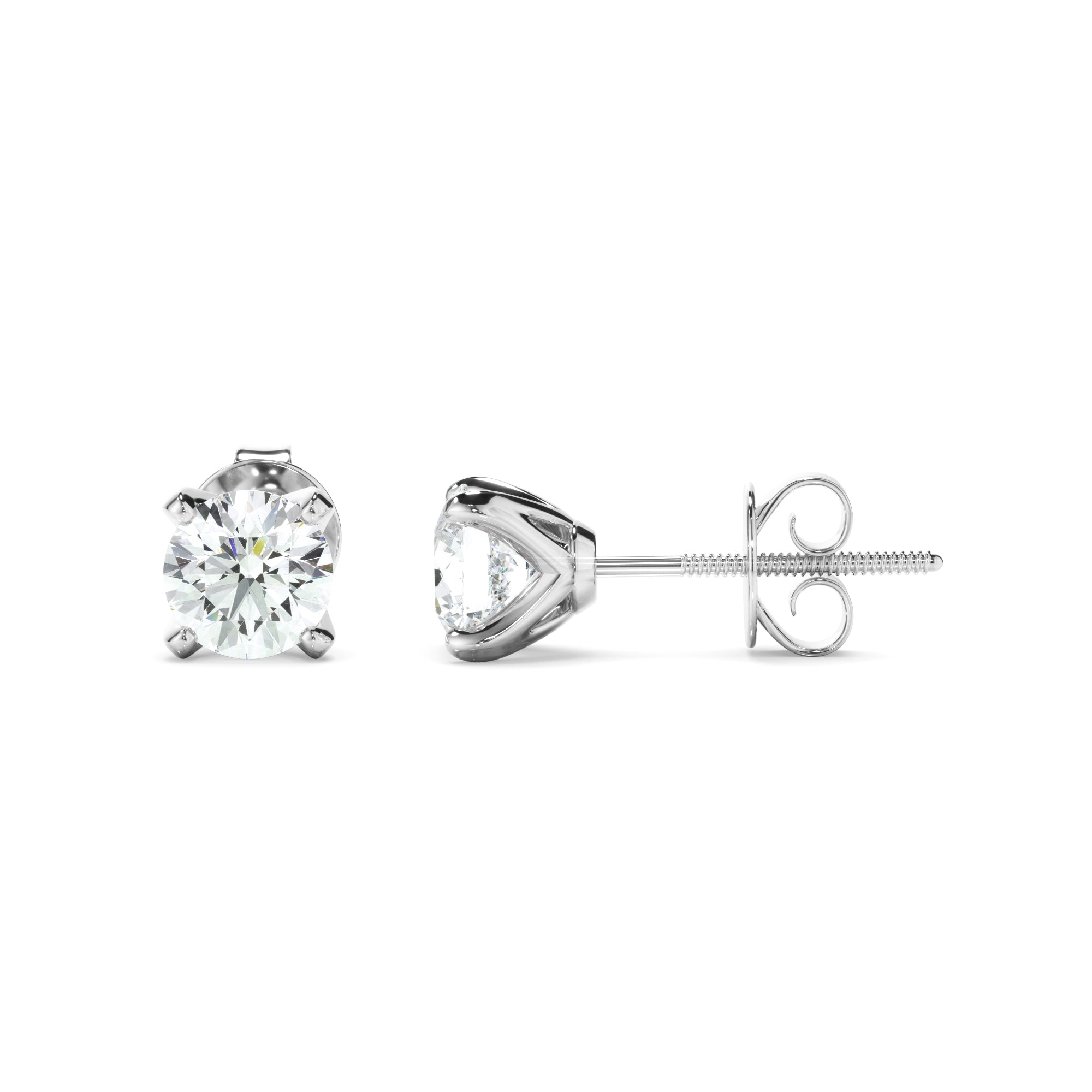 0.50ct Round Brilliant Cut Laboratory-Grown Diamond Stud Earrings