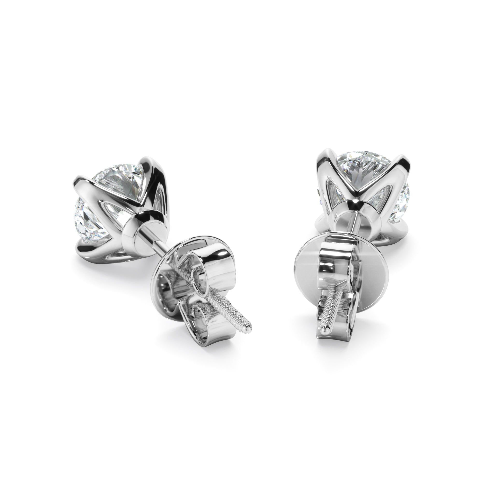 0.50ct Round Brilliant Cut Laboratory-Grown Diamond Stud Earrings