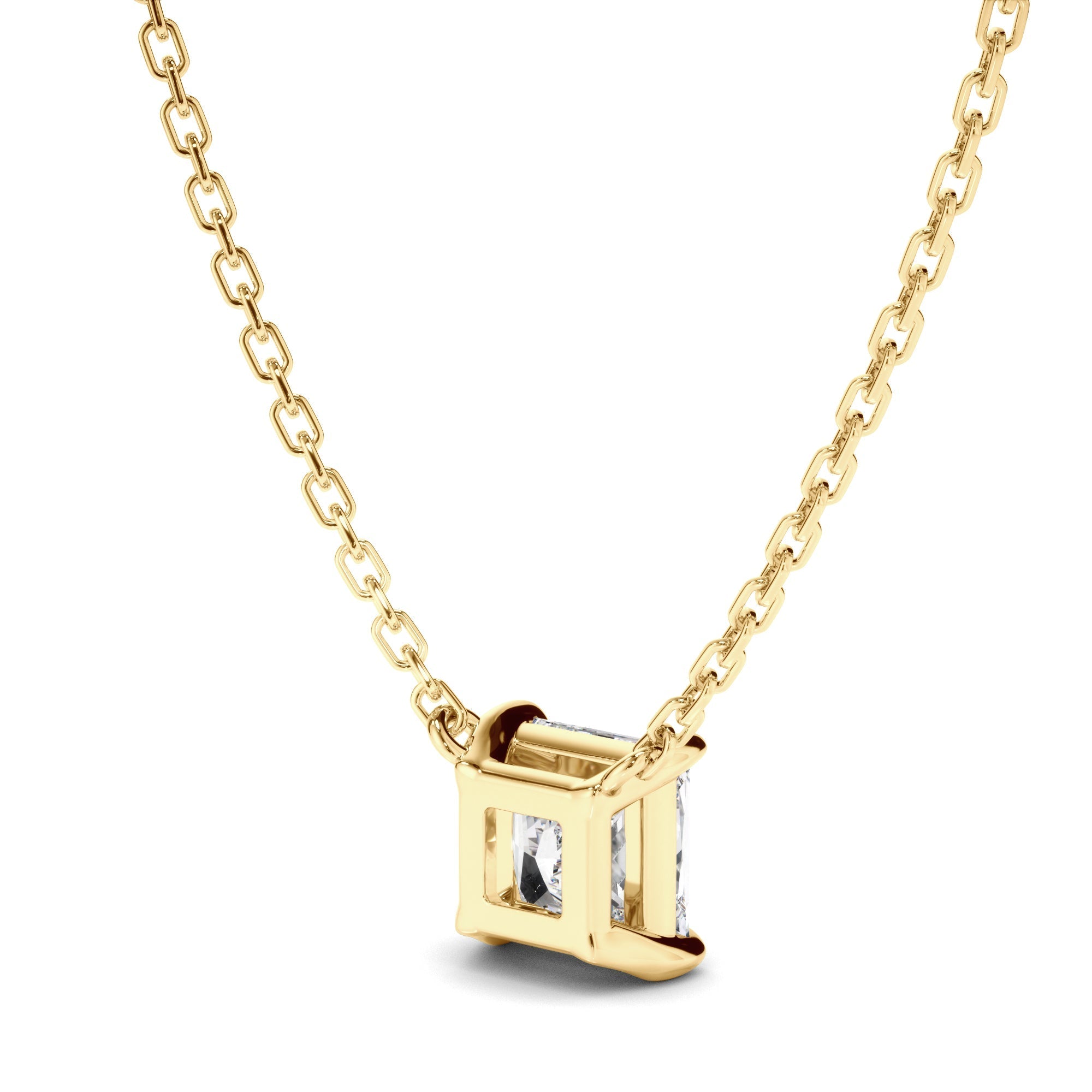 Princess Cut Diamond Necklet