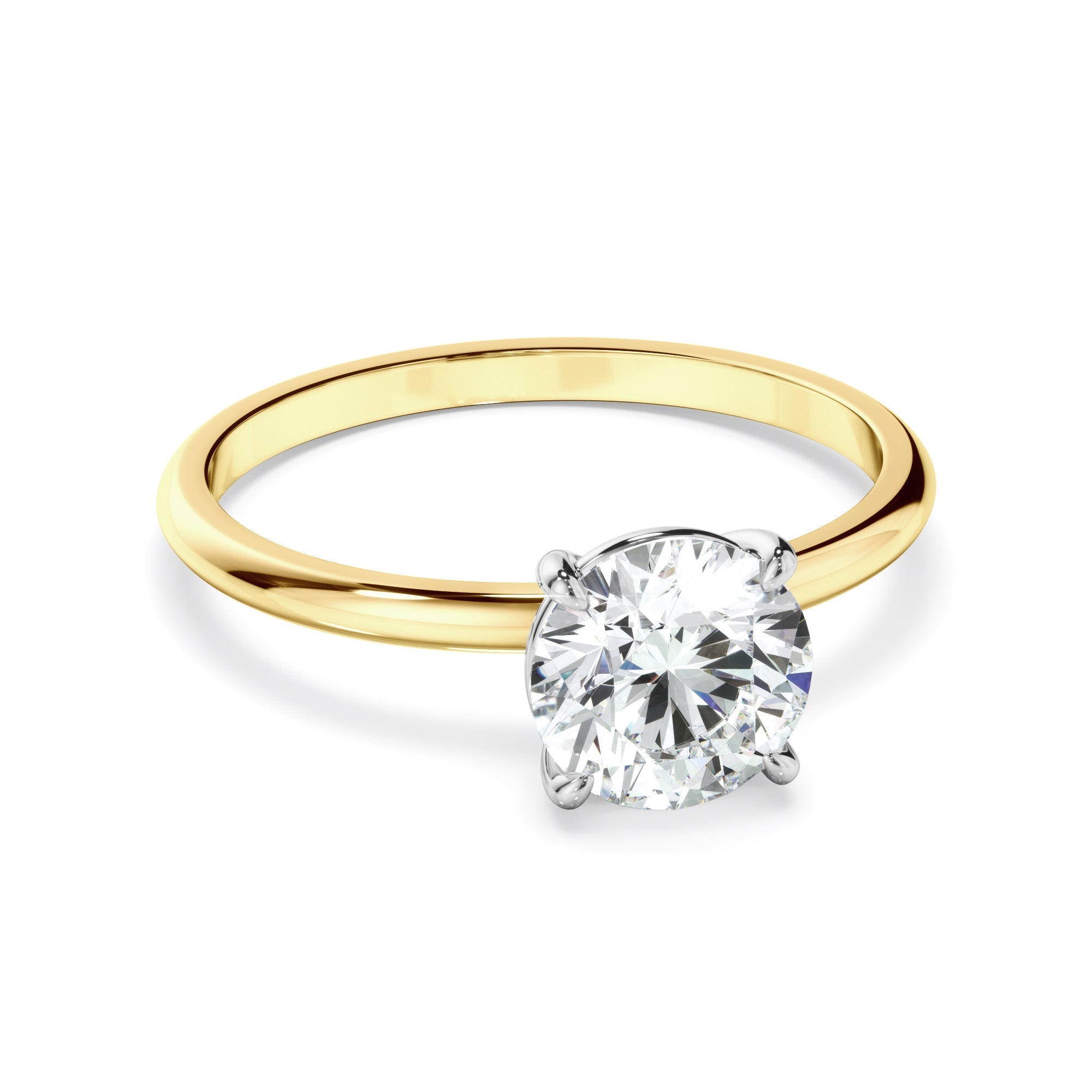 Round Brilliant Cut Diamond Solitaire Engagement Ring