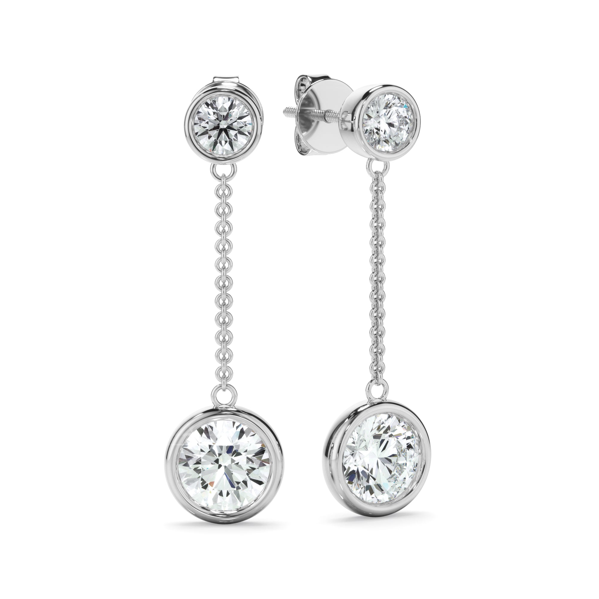 1.50ct Laboratory-Grown Diamond Drop Earrings