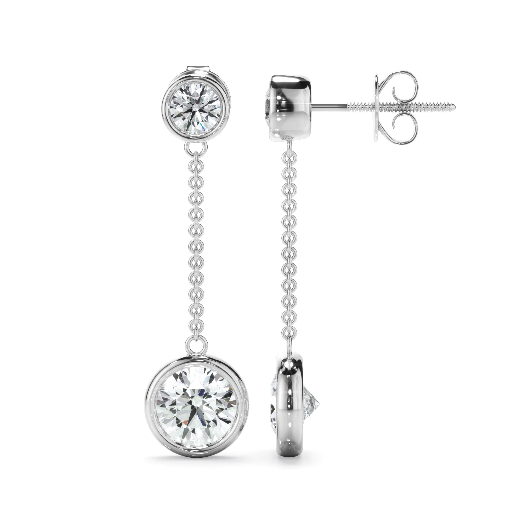 1.50ct Laboratory-Grown Diamond Drop Earrings