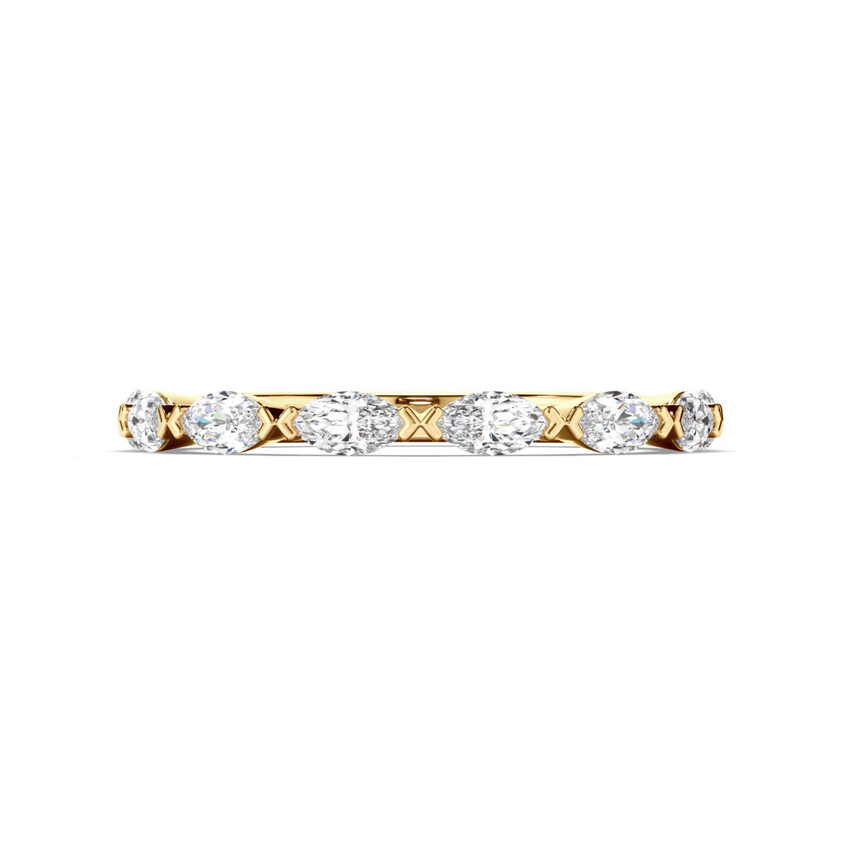 Marquise Cut Diamond Wedding Ring