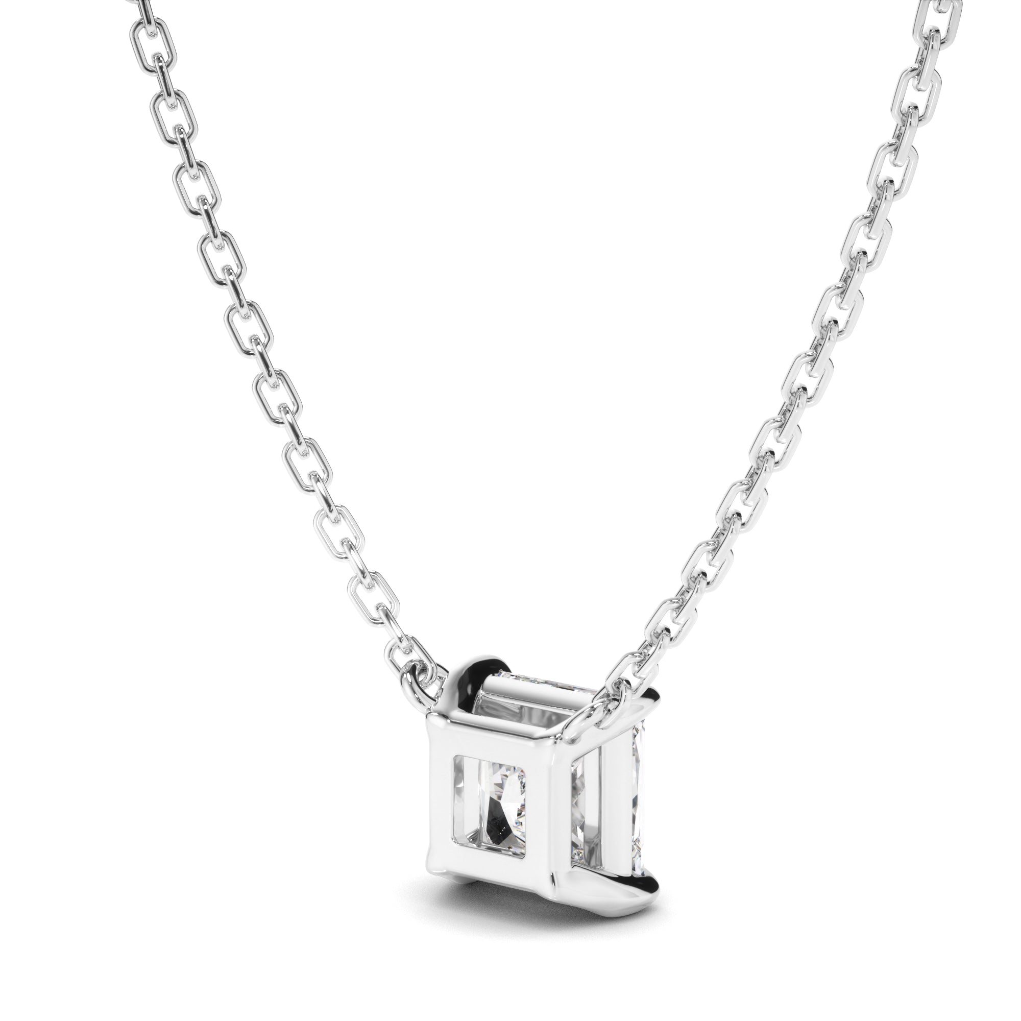 Princess Cut Diamond Necklet