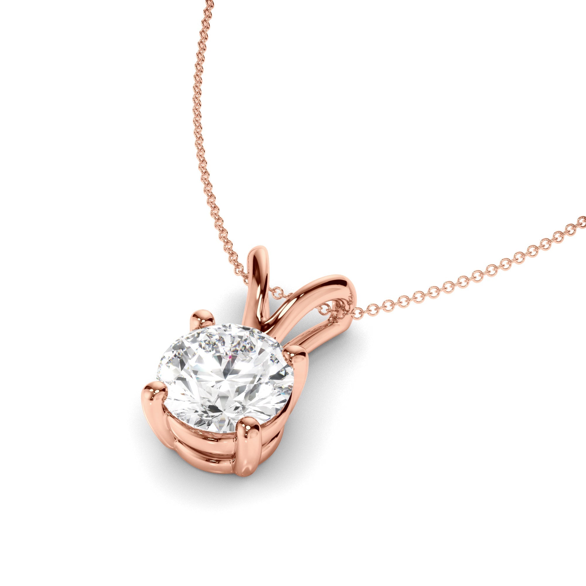 Round Brilliant Cut Diamond Pendant