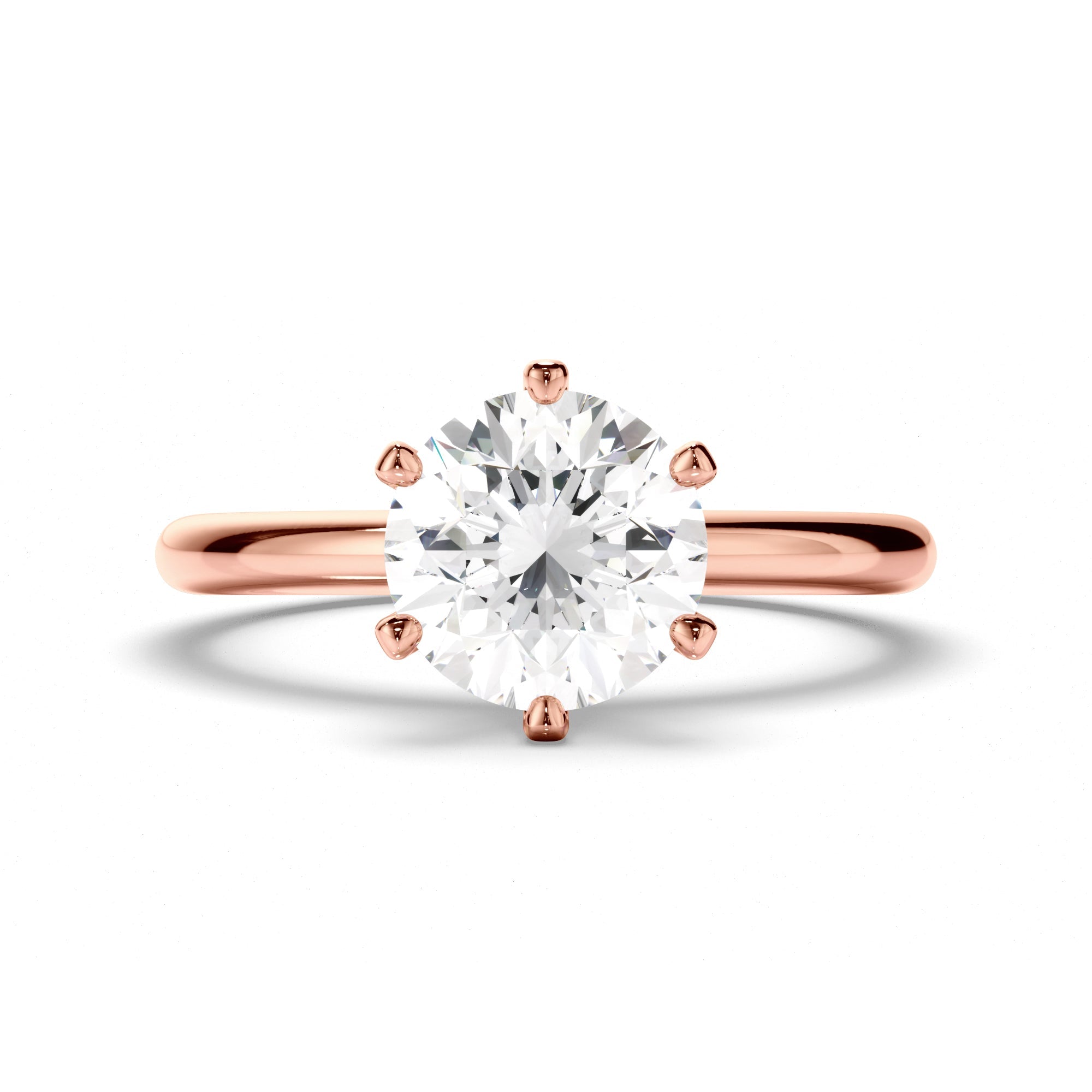 Round Brilliant Cut Diamond Solitaire Engagement Ring