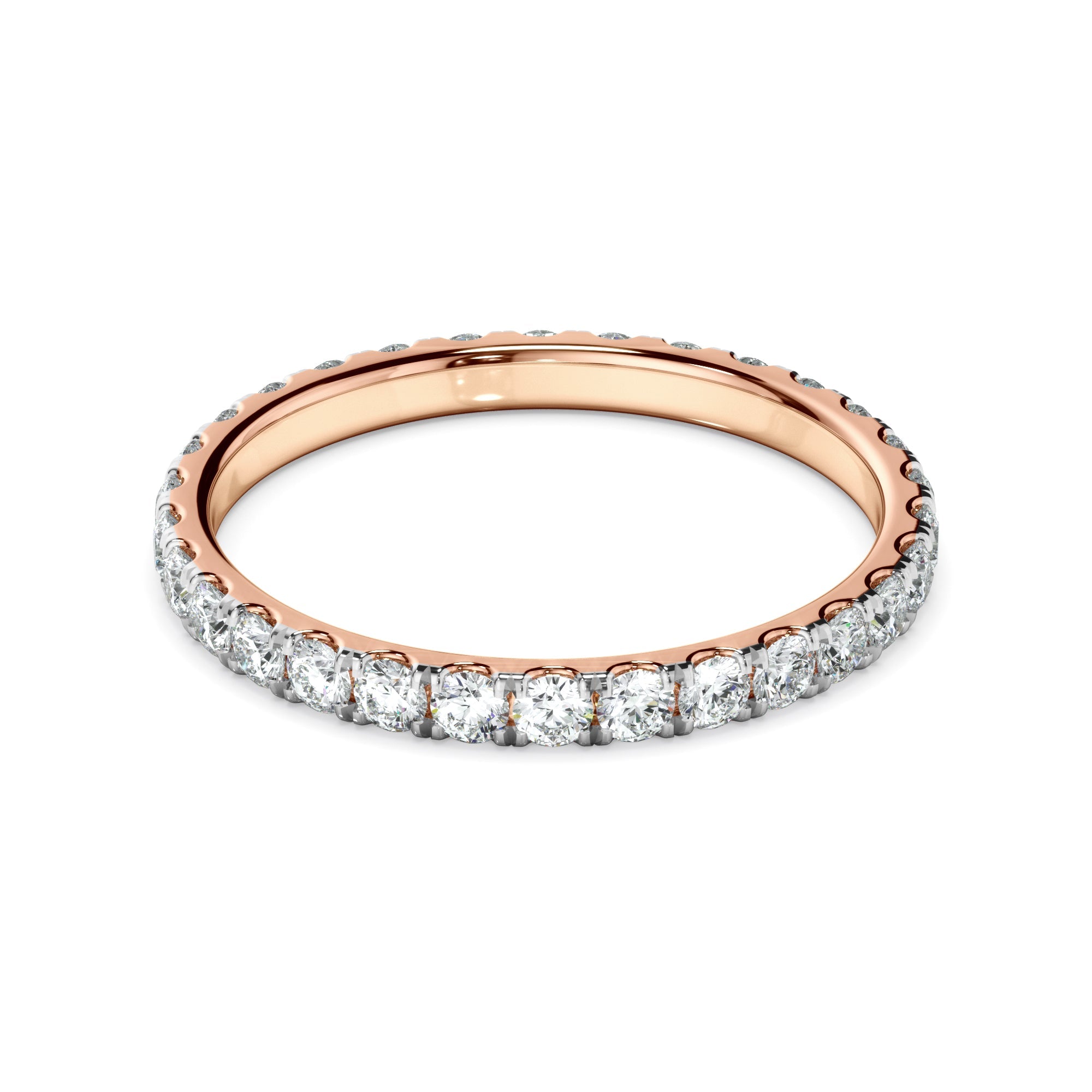 Diamond Claw Set Eternity Wedding Ring