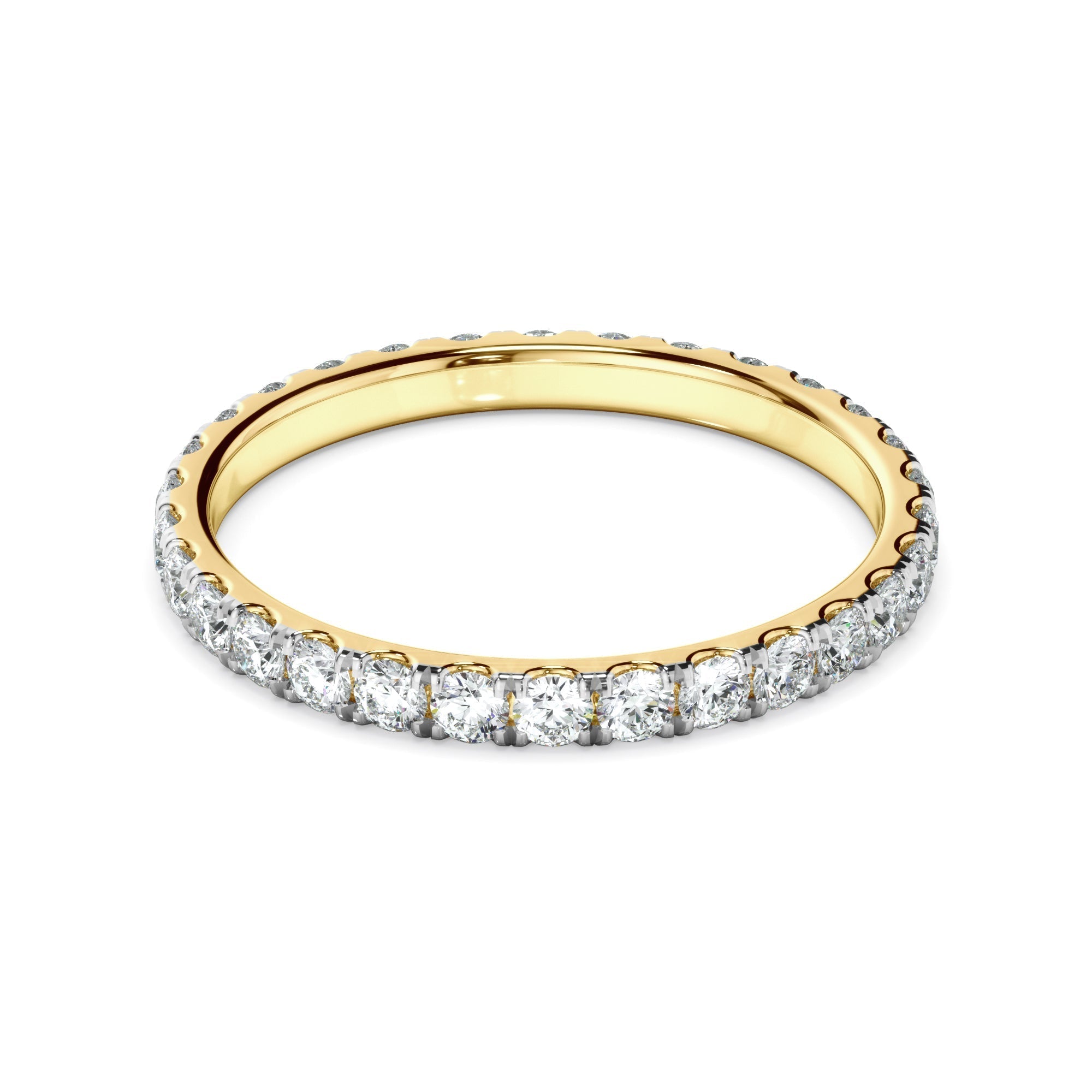 Diamond Claw Set Eternity Wedding Ring