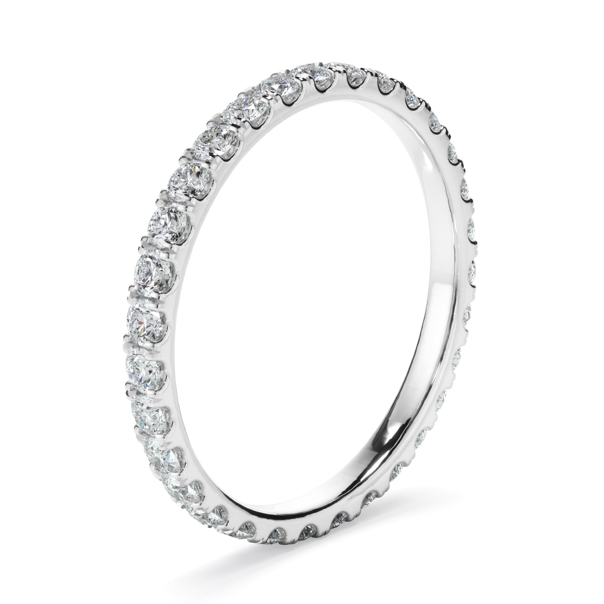 Diamond Claw Set Eternity Wedding Ring