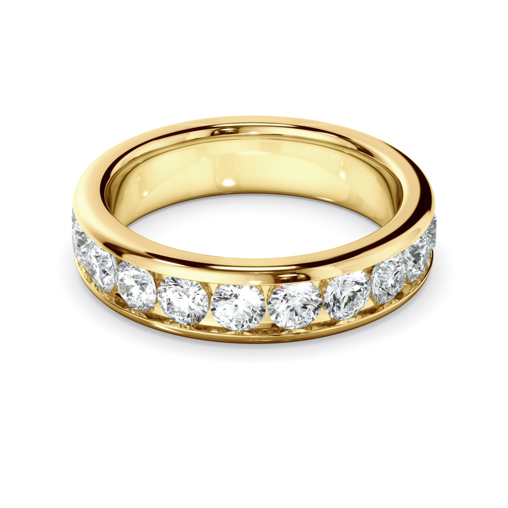 Diamond Channel Set Eternity Wedding Ring