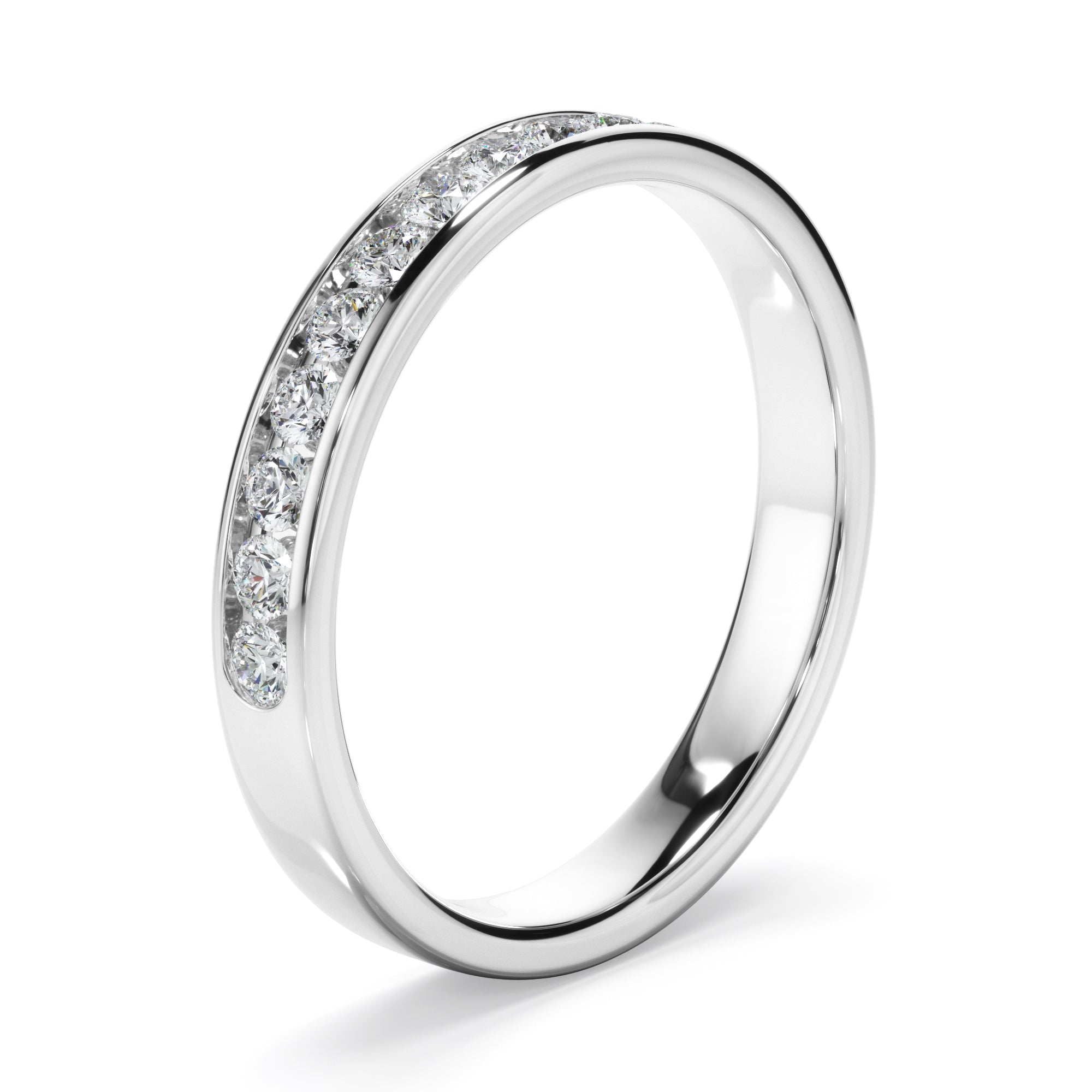 Diamond Channel Set Wedding Ring