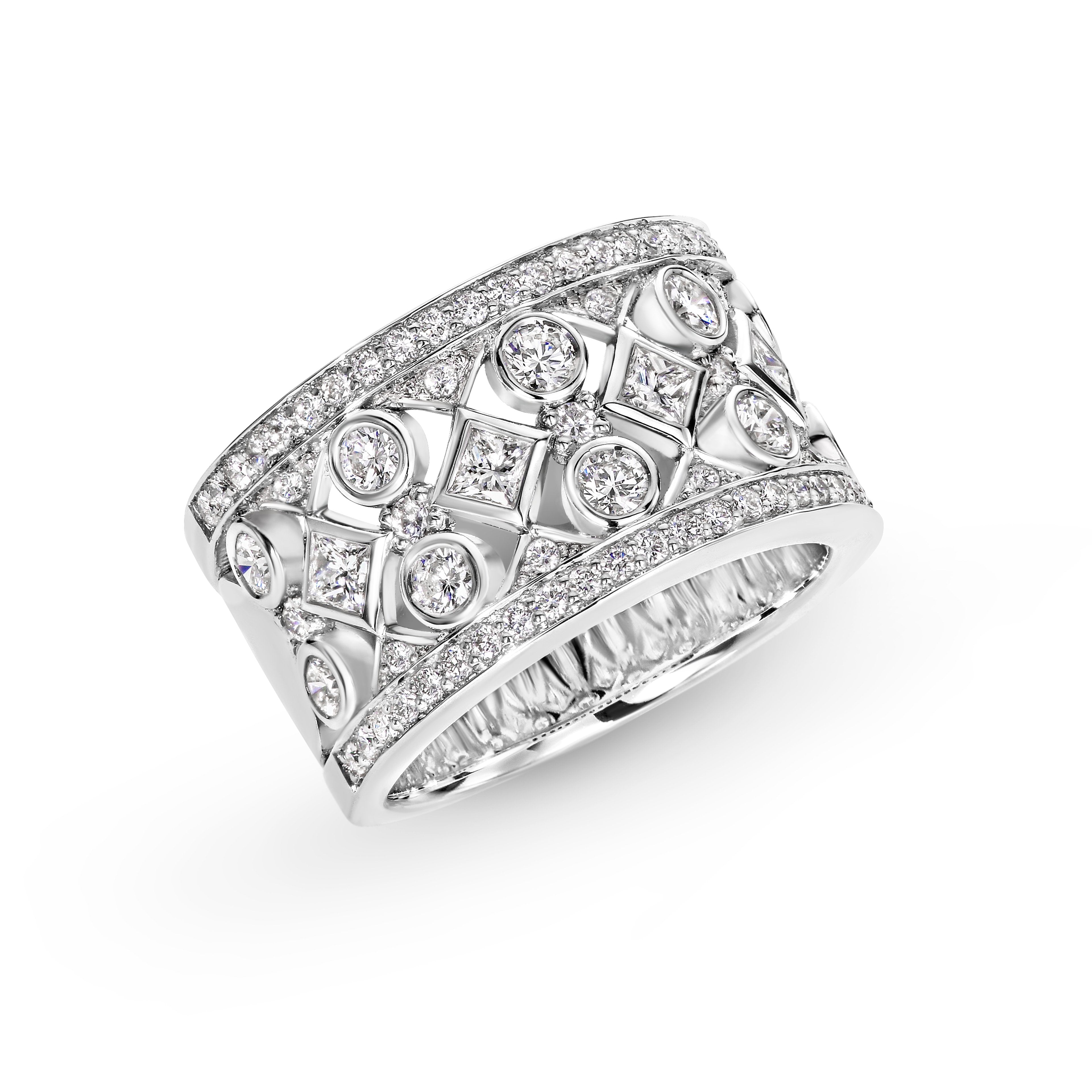 1.72ct Diamond Dress Ring in 18ct White Gold