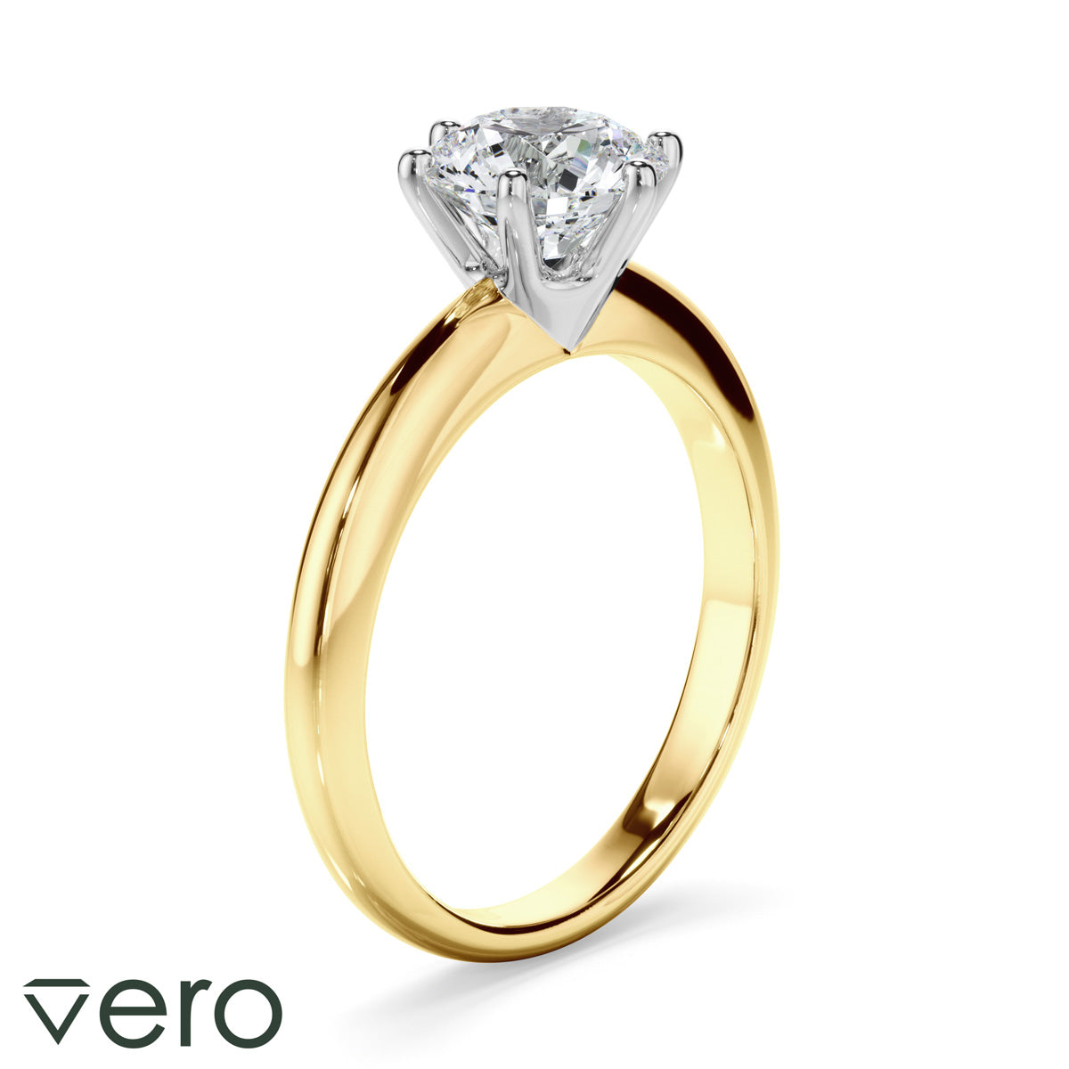1ct Round Brilliant Cut Lab Grown Diamond Ring