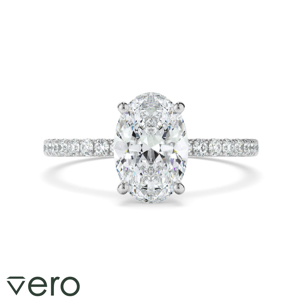 1.70ct Oval Cut Lab Grown Diamond Ring